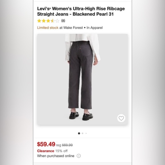 Target. Corduroy black - Picture 2 of 2